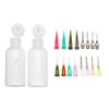 2Pcs Jagua Henna Temporary Tattoo Kit Applicator Bottles with 16 Tips Needles for Henna Tattoo Cone Tattoo Bottle Kits - Qty 2 & 16 Tips view 1