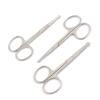 OdontoMed2011 Set Of 3 Pieces 3.5" Scissors - Straight Mustache + Nose Hair W/safety ODM view 1