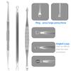 10pcs Pimple Popper Blackhead Remover Tool +Ear Wax Removal +Cuticle Pusher Stainless Steel Comedone Zit Blemish Acne Kit with Brush & Leather Bag view 4