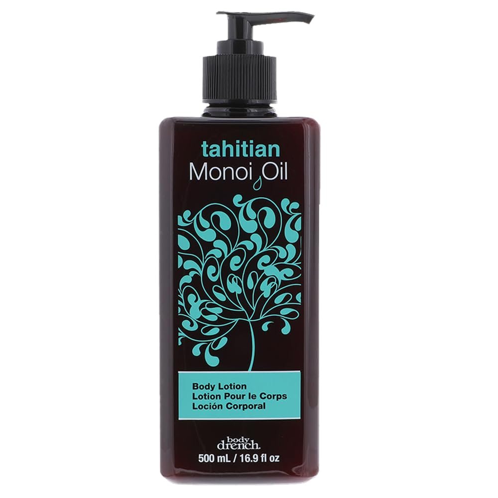 Body Drench Tahitian Monoi Oil Body Lotion for Women - Ultra-Hydrating Moisturizer with Gardenia & Coconut Oil Lotion for Dry Skin, Skincare, 16.9 fl oz