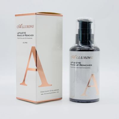 Alluring Makeup remover for Eyelash Extensions, Oil Free, Gentle 100ml