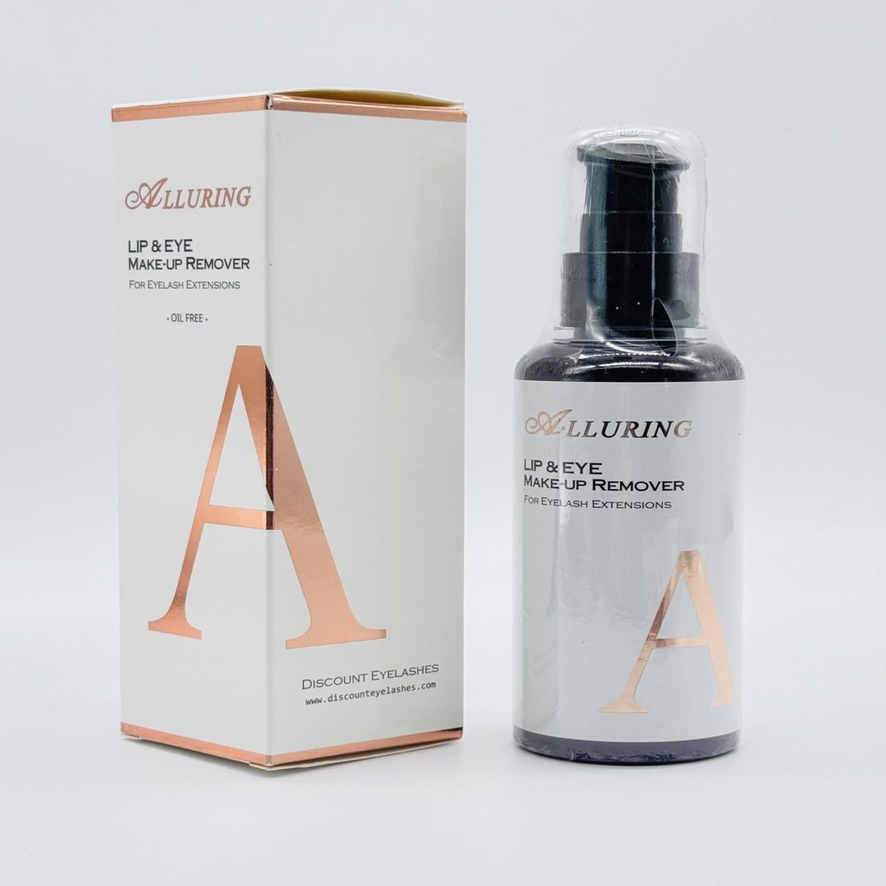 Alluring Makeup remover for Eyelash Extensions, Oil Free, Gentle 100ml