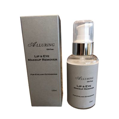 Alluring Makeup remover 120ml for Eyelash Extensions, Oil Free, Gentle QTY 5