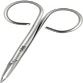 Rubis Stainless Steel Slanted Tweezers with Scissor Handles for Precise Eyebrows and Hair Removal, 1K603, Silver,Rubis Switzerland Swiss Made World Renowned Precision