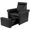 Buy-Rite Salon & Spa Equipment Mona Lisa Plumb Free Pedicure Chair - No Plumbing, Adjustable, Portable, Removable, Black, CHM-2320-5H-BLACK view 1