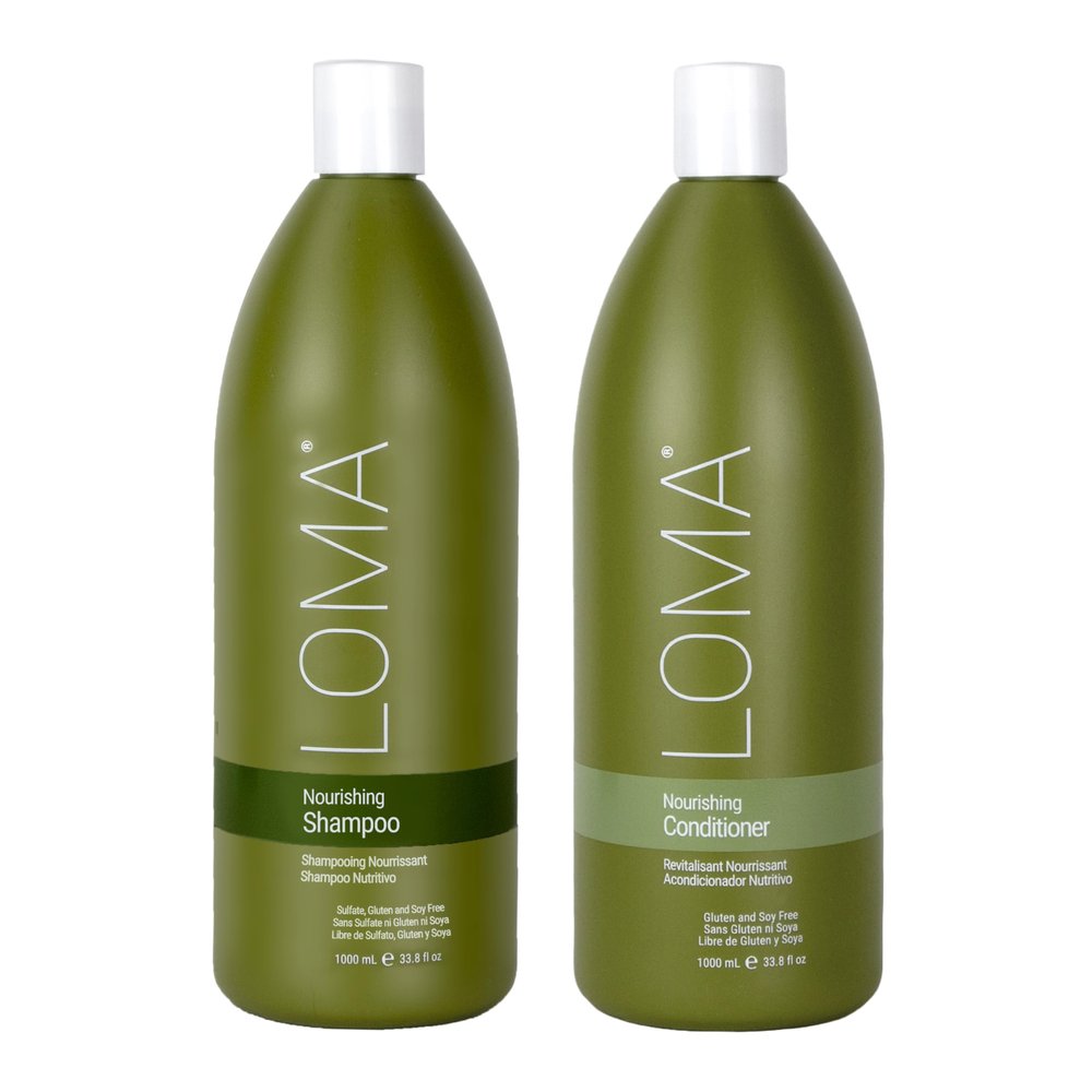 LOMA Nourishing Shampoo and Nourishing Conditioner (DUO PACK) 33 Ounce (Liter)