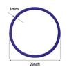 100 Pieces Hair Elastics Hair Ties Ponytail Holders Hair Bands (5 x 0.3 cm, Bright Color) view 2
