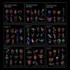 Glimmer Body Art Temporary Tattoo Party Kit  75 Stencils, 2 Skin-Safe Glues, 2 Brushes  Perfect for Kids, Events, & Festivals  NEW! view 1