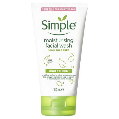 Simple Moisturizing Kind to Skin Face Wash, 5 oz (4 pack) (Bundle)