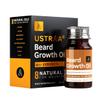 USTRAA Beard Growth Oil - 1.18 Oz - More Beard Growth, With Redensyl, 8 Natural Oils including Jojoba Oil, Vitamin E, Nourishment & Strengthening, No Harmful Chemicals view 1