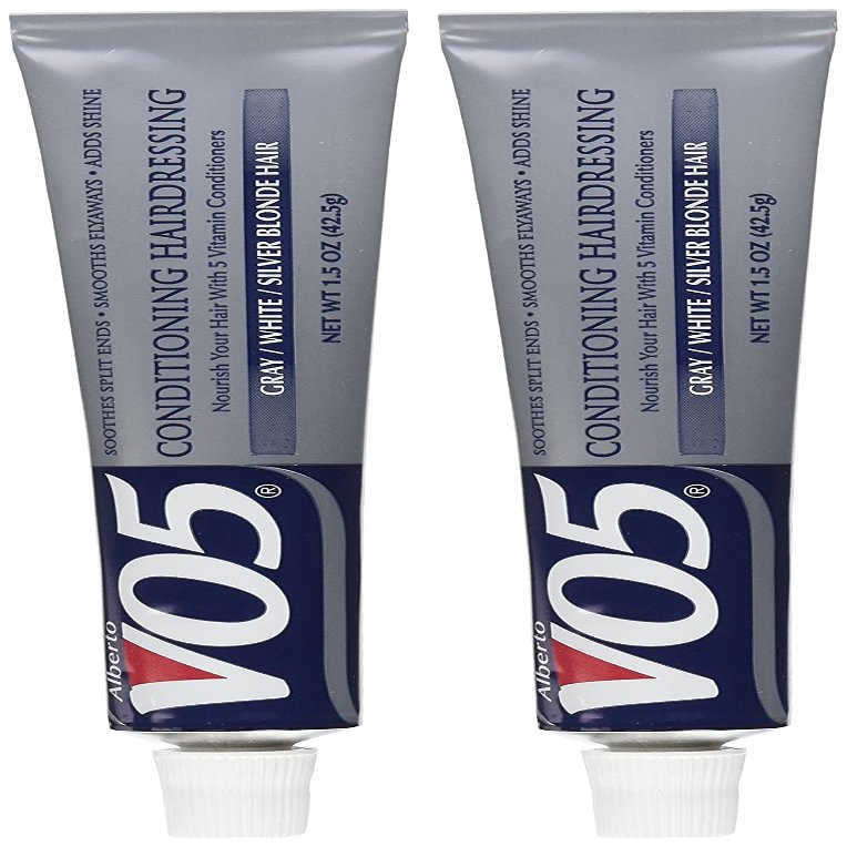 Alberto VO5 Conditioning Hairdressing for Gray, White, Silver Blonde Hair, 1.5 oz (Pack of 2)