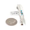 $200Tag Certified Silver Navajo Natural Turquoise Native Hair Barrette 10346-11 Made by Loma Siiva view 3
