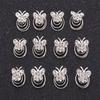 24PCS Rhinestones Crystal Spirals Hair Pin Clip Imitation Pearl Spin Pin Swirl Hair Twists Coils Hairpin Bun Stick Pick (D#) view 1