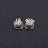 24PCS Rhinestones Crystal Spirals Hair Pin Clip Imitation Pearl Spin Pin Swirl Hair Twists Coils Hairpin Bun Stick Pick (D#) view 4