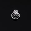 24PCS Rhinestones Crystal Spirals Hair Pin Clip Imitation Pearl Spin Pin Swirl Hair Twists Coils Hairpin Bun Stick Pick (E#) view 3