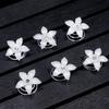 24PCS Rhinestones Crystal Spirals Hair Pin Clip Imitation Pearl Spin Pin Swirl Hair Twists Coils Hairpin Bun Stick Pick (A#) view 4