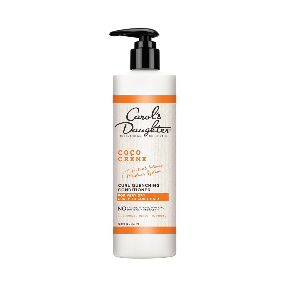 Carols Daughter Coco Creme Curl Quenching Conditioner for Very Dry Hair, with Coconut Oil, Paraben Free Conditioner for Curly Hair, 12 oz