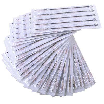 100pcs Tattoo Needles, FABSELLER Professional Mixed Stainless Steel Tattoo Needles Tool Kit Sets Mixed Sizes - 3RL+5RL+7RL+9RL+5M1+7M1+9M1+5RS+7RS+9RS