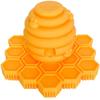Big Bee, Little Bee - Kids Original ScrubBEE, 100% Silicone Childrens Bath Scrubber, Promotes Effective Independent Hand & Body Washing, As Seen on Shark Tank (Marigold) view 1