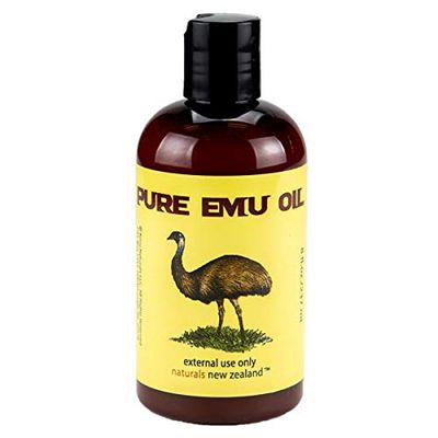Naturals New Zealand Emu Oil Pure Premium Golden 8 Ounces