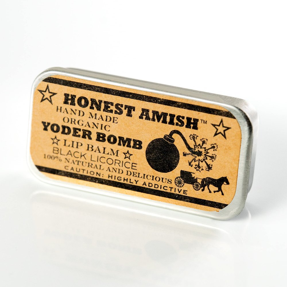3 pack of Licorice Lip Balm - Yoder Bomb By Honest Amish- All Natural