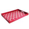 American Atelier Leather Serving Tray with Handles view 1