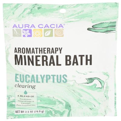 Aura Cacia, Mineral Bath Eucalyptus, 2.5 Ounce