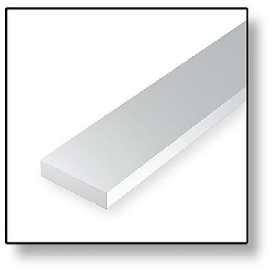 Evergreen White Dimensional Strips .080in x .080in x 14in (9)