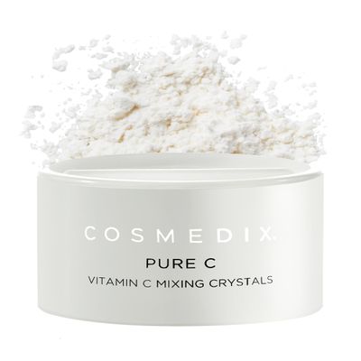 COSMEDIX Pure C Mixing Crystals, Vitamin C Powder for Face - Brightening Facial Skin Care Products for Fine Lines & Uneven Skin Tone - Ultra Fine Mixing Face Powder for Moisturizers & Serums