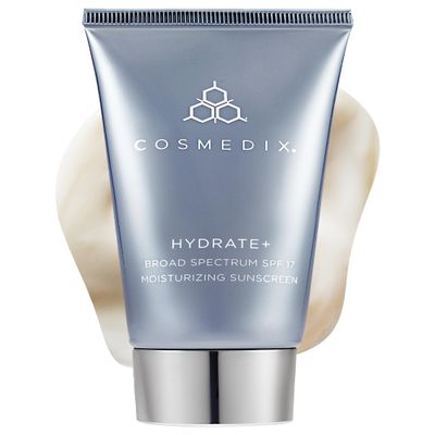 COSMEDIX Hydrate Plus Sunscreen with Broad Spectrum SPF 17 - Moisturizing Face & Body Sun Screen for Travel & Daily Skin Care - Sunblock for Skin Elasticity, Dewy & Radiant Glow - 60 g / 2 oz