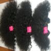 100% Human Hair, Super Soft Afro Weave. 3 Piece Set. Colour 1, Jet Black. Short afro 4'', 5'' & 6inches length view 1