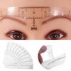 10 PCS Disposable Eyebrow Ruler Sticker, Adhesive Eyebrow Microblading Measurement Ruler Measure Tool For Makeup view 4