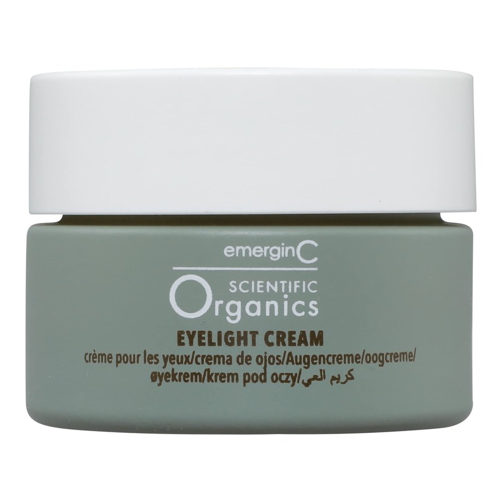 emerginC Scientific Organics Eyelight Cream - Stem Cell Eye Cream with Antioxidants - Anti-Aging Eye Cream Targets Dark Under-Eye Circles for Visible Glow (0.5 oz, 15 ml)
