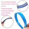 12pcs Women Plastic Headbands 25mm Wide Headband with Teeth for Girls Kids Teens Women by Yazon  view 3