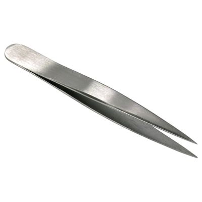 HTS 172P0 3" Brushed Stainless Mini Sharp Travel Tweezers