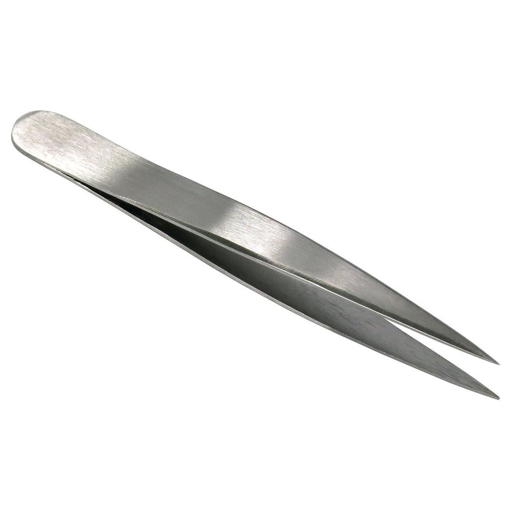HTS 172P0 3" Brushed Stainless Mini Sharp Travel Tweezers