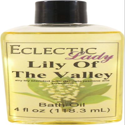 Lily Of The Valley Bath Oil, Scented Body Oil, Relaxing Bathing Oil, 4 oz