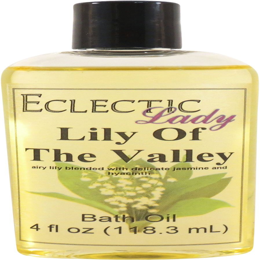 Lily Of The Valley Bath Oil, Scented Body Oil, Relaxing Bathing Oil, 4 oz