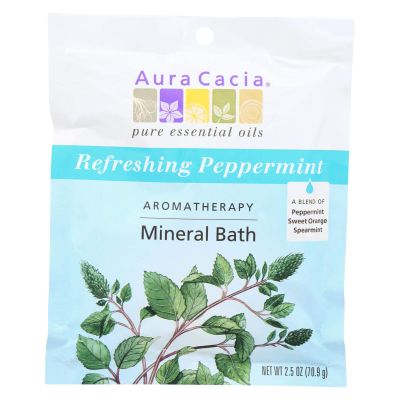 Aura Cacia, Mineral Bath Peppermint, 2.5 Ounce6
