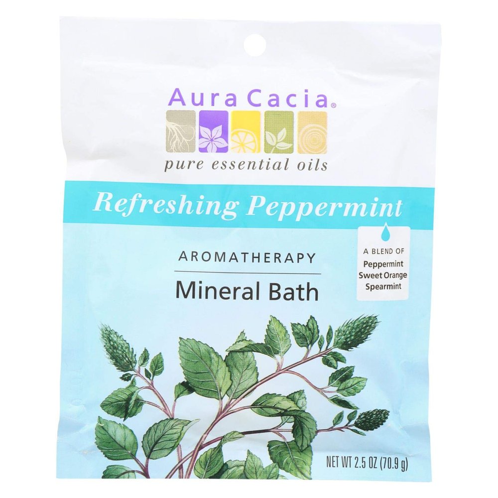 Aura Cacia, Mineral Bath Peppermint, 2.5 Ounce6