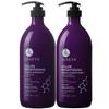 L LUSETA Color Brightening Purple Shampoo and Conditioner Set for Blonde and Gray Hair, Infused with Cocos Nucifera Oil to Help Nourish, Moisturize and Condition Hair, 2x33.8oz view 1