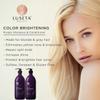L LUSETA Color Brightening Purple Shampoo and Conditioner Set for Blonde and Gray Hair, Infused with Cocos Nucifera Oil to Help Nourish, Moisturize and Condition Hair, 2x33.8oz view 2