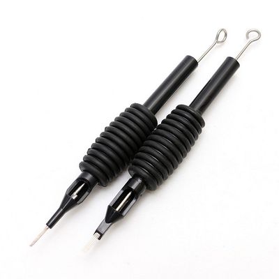 50PCS Disposable Sterilized Conjoined Tattoo Needles and Tubes Grip 5RL(19mm)