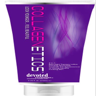 Collagenetics 2-in-1 Red Light Therapy Prep & Tanning Lotion - 8.5 oz