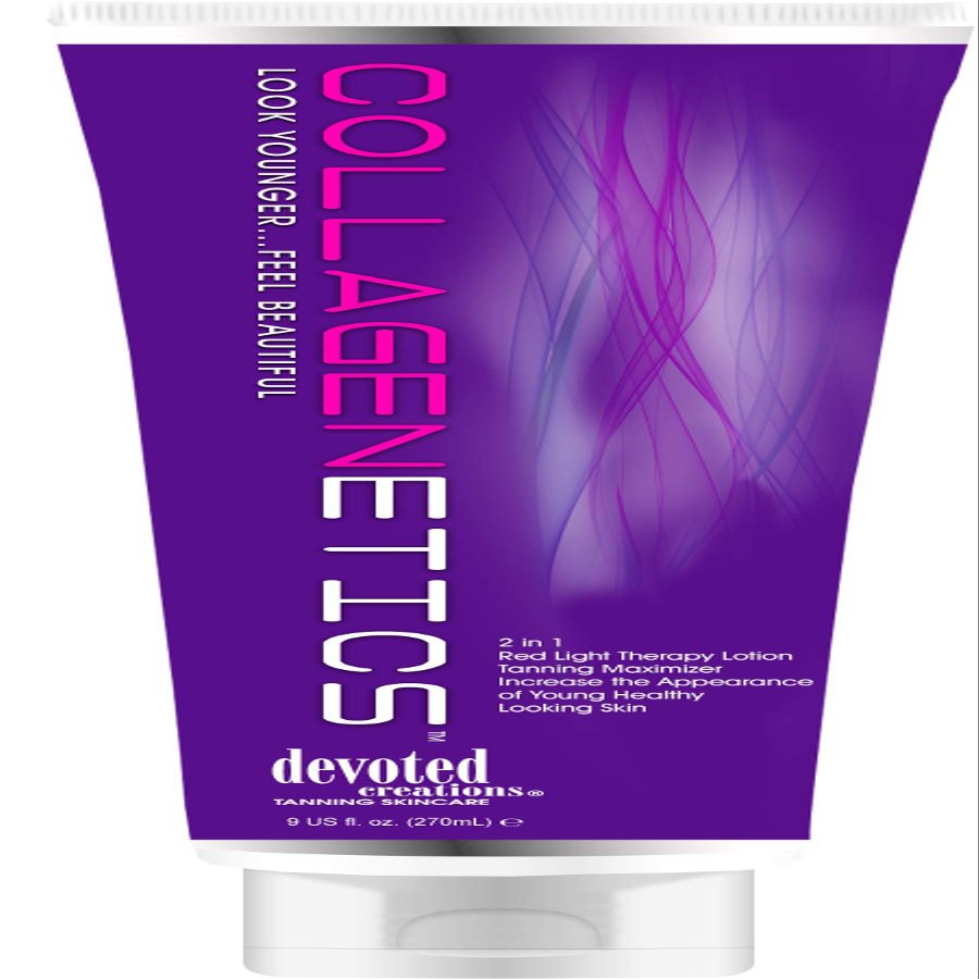 Collagenetics 2-in-1 Red Light Therapy Prep & Tanning Lotion - 8.5 oz