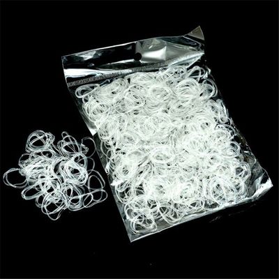 1000PCS Small Clear Elastic Hair Ties Rubber Band Premium Elastic Hair Bands Ponytail Holder Mini Polybands