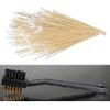 200 Pc Cotton Swab 6" Wood Handle Dual Headed Brush Brass Sturdy Barrel Cleaner view 3