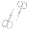 Motanar Eyebrow and Nose Hair Scissors, 3.7 Stainless Steel Professional Facial Nose Hair Trimmer Scissors for Women and Lace Wigs 2 Pieces view 1