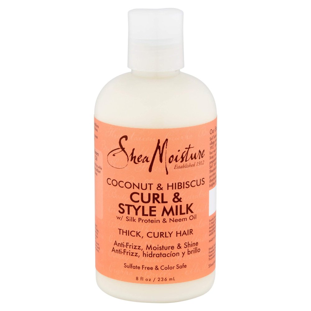 Shea Moisture Coconut & Hibiscus Curl & Style Milk 8 Ounce (235ml) (6 Pack)