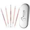TAYTHI Blackhead Remover Tool, Pimple Popper Tool Kit, Blackhead Extractor Tool for Face, Extractor Tool for Comedone Zit Acne Whitehead Blemish, Stainless Steel Extraction Tools view 1